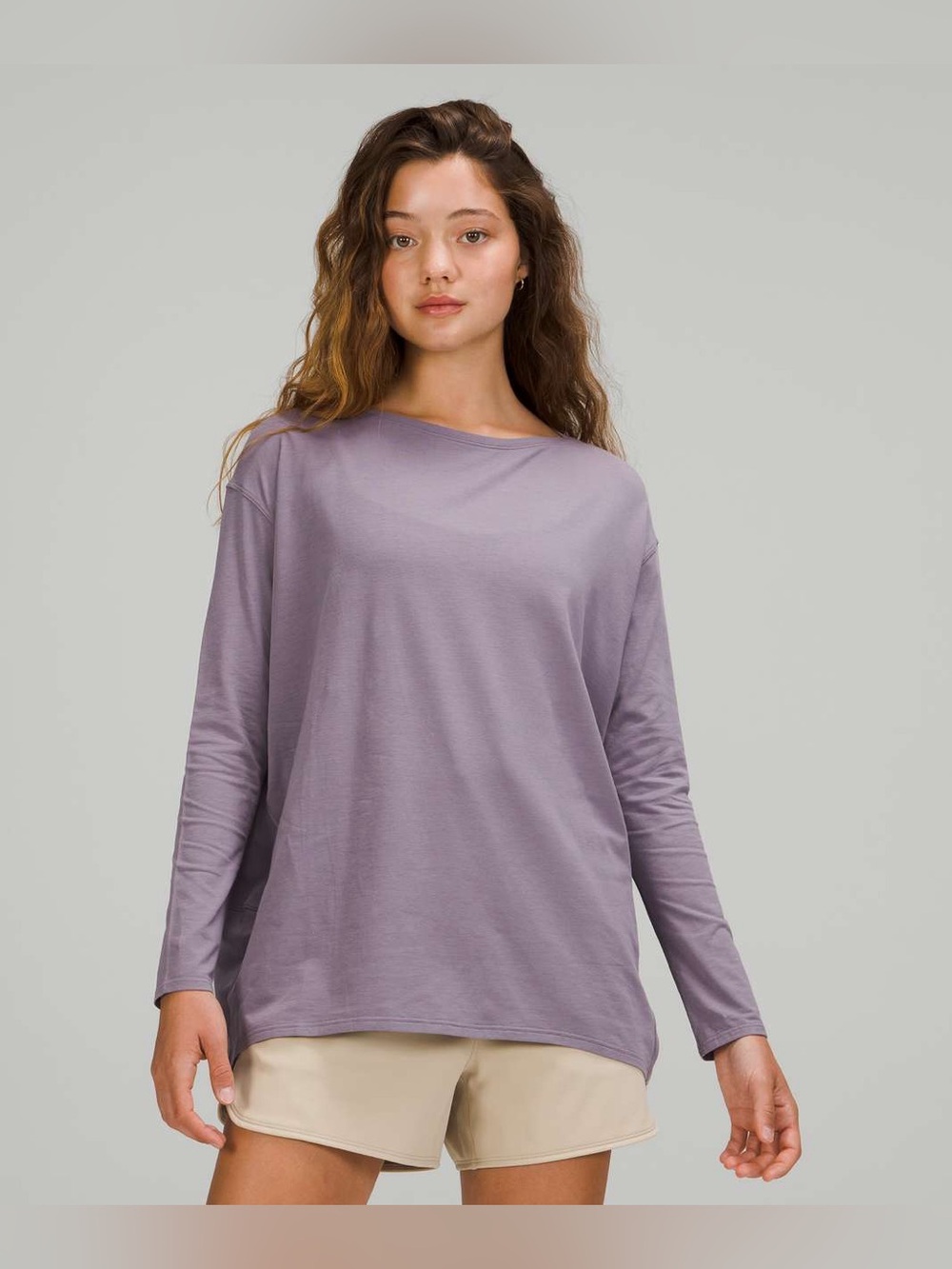 Lululemon Back In Action Long Sleeve Shirt - Dusky Lavender
